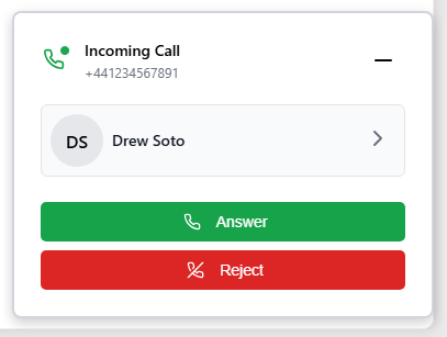 Screen-pop customer record based on incoming phone number