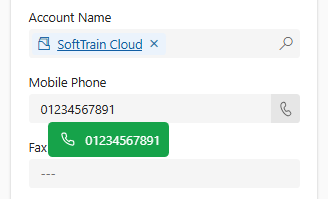 Click-to-call phone number from browser screen
